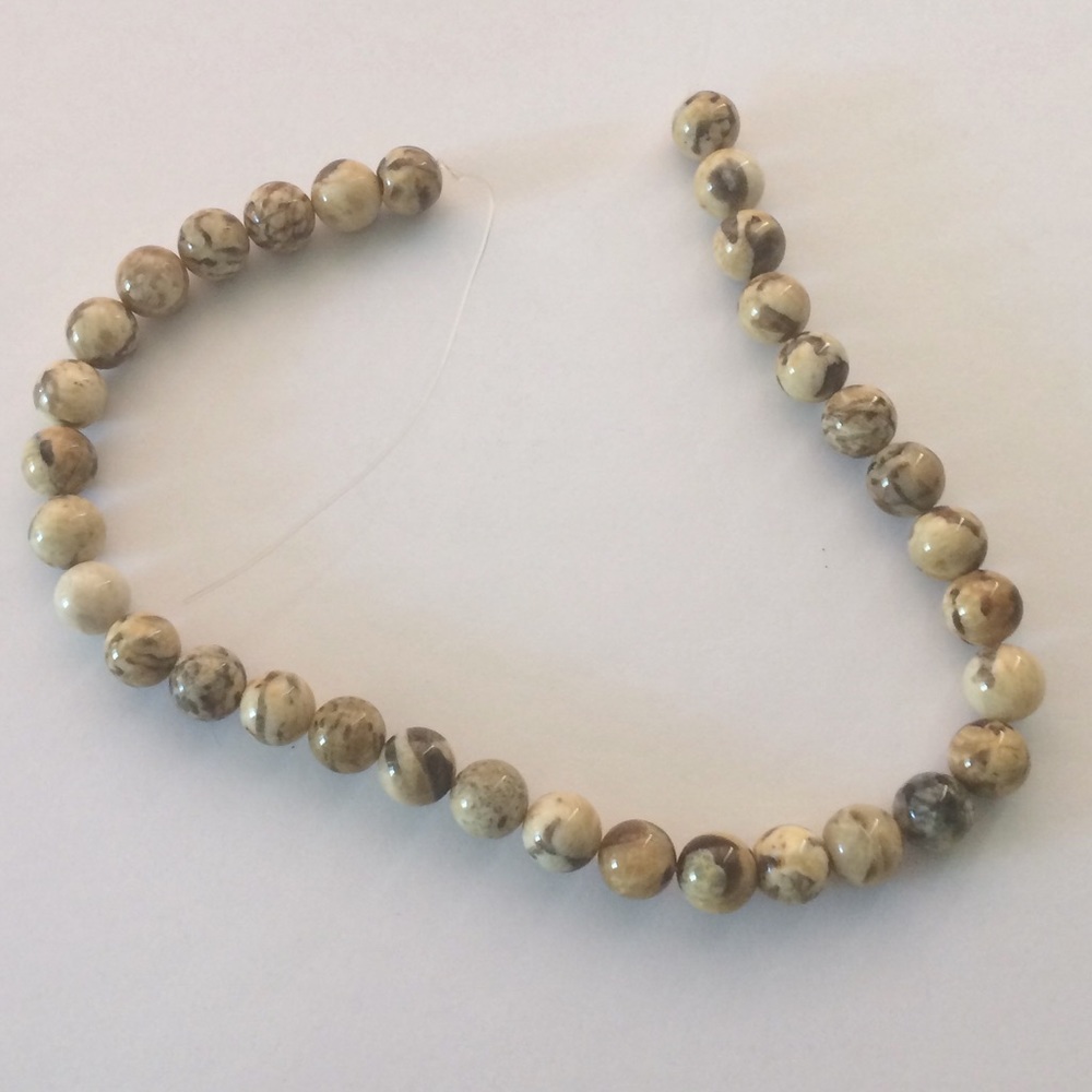 String of REAL Beige Jasper